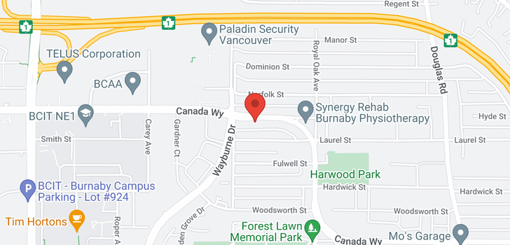 map of 4640 CANADA WAY